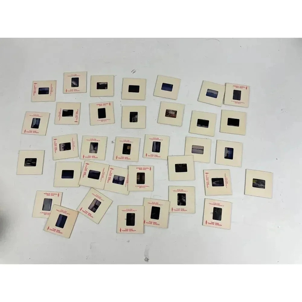 Lot of 35 VTG 35mm‎ Film Slides Vacation Family Lake Boat River Photos Variety